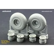 B-17 wheels, 1/48 - Eduard Accessories 648078