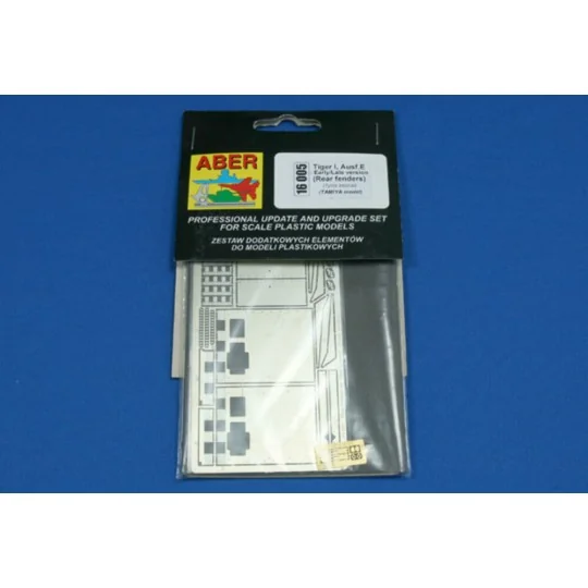 Rear fenders for Tiger I, Ausf.E-(Early version), 1/16 - Aber Model...