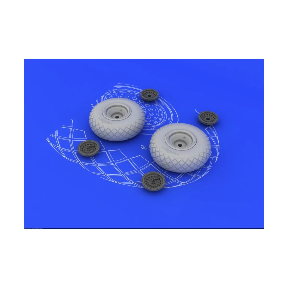 B-17 wheels, 1/48 - Eduard Accessories 648078