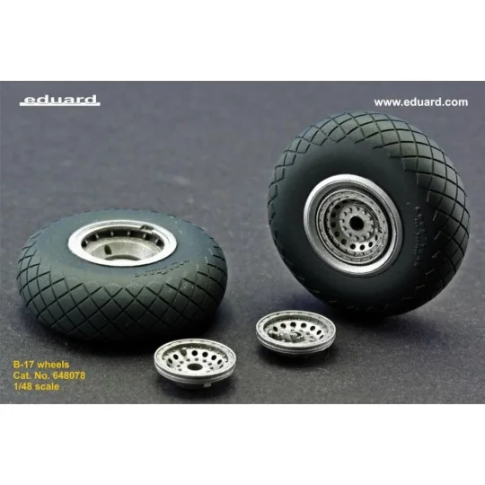 B-17 wheels - Eduard Accessories 648078