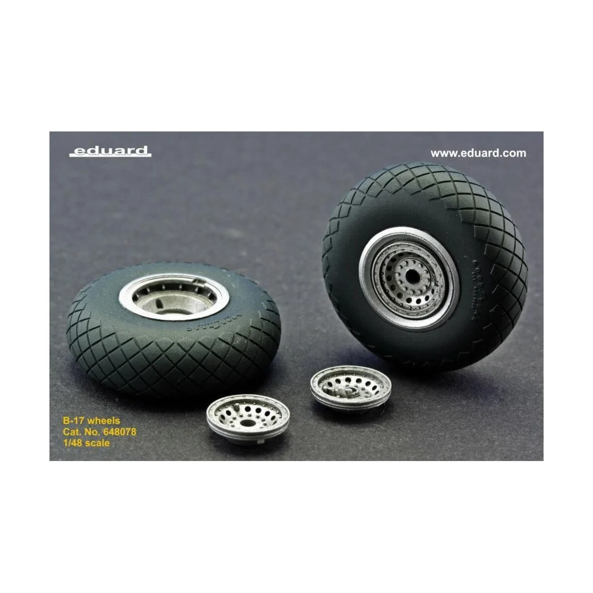 B-17 wheels - Eduard Accessories 648078