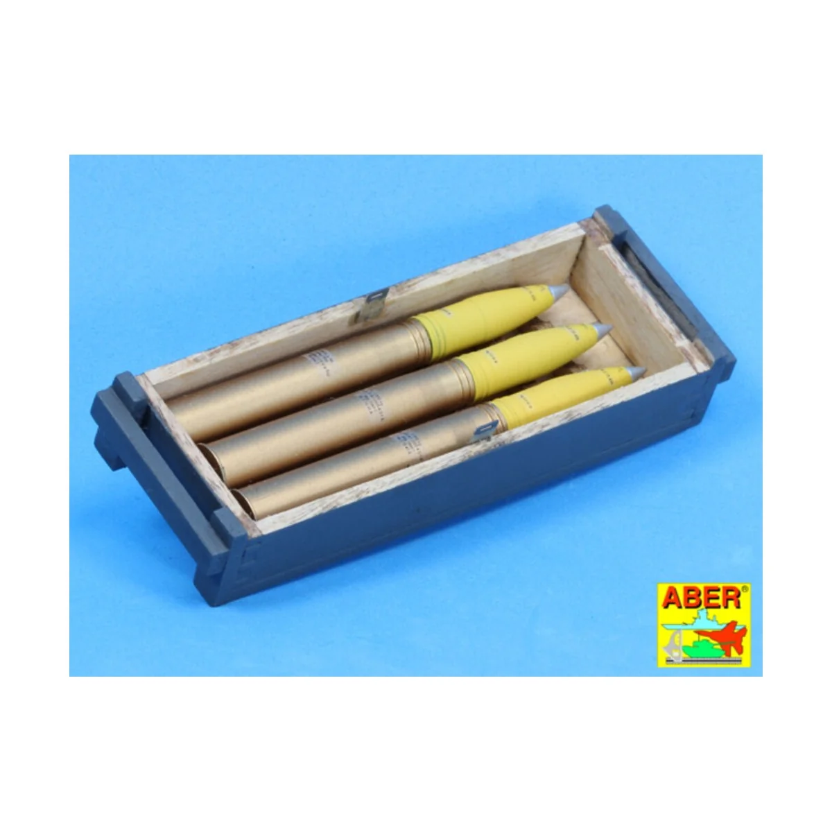 8, 8 cm Tiger I high-explosive Ammo with box, 1/16 - Aber Models 16014