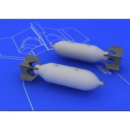 US 500lb bombs (2 pcs) - Eduard Accessories 648081