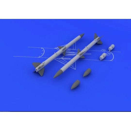 AIM-120A/B AMRAAM (2pcs), 1/48 - Eduard Accessories 648084