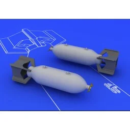 US 250lb bombs (2 pcs), 1/48 - Eduard Accessories 648086