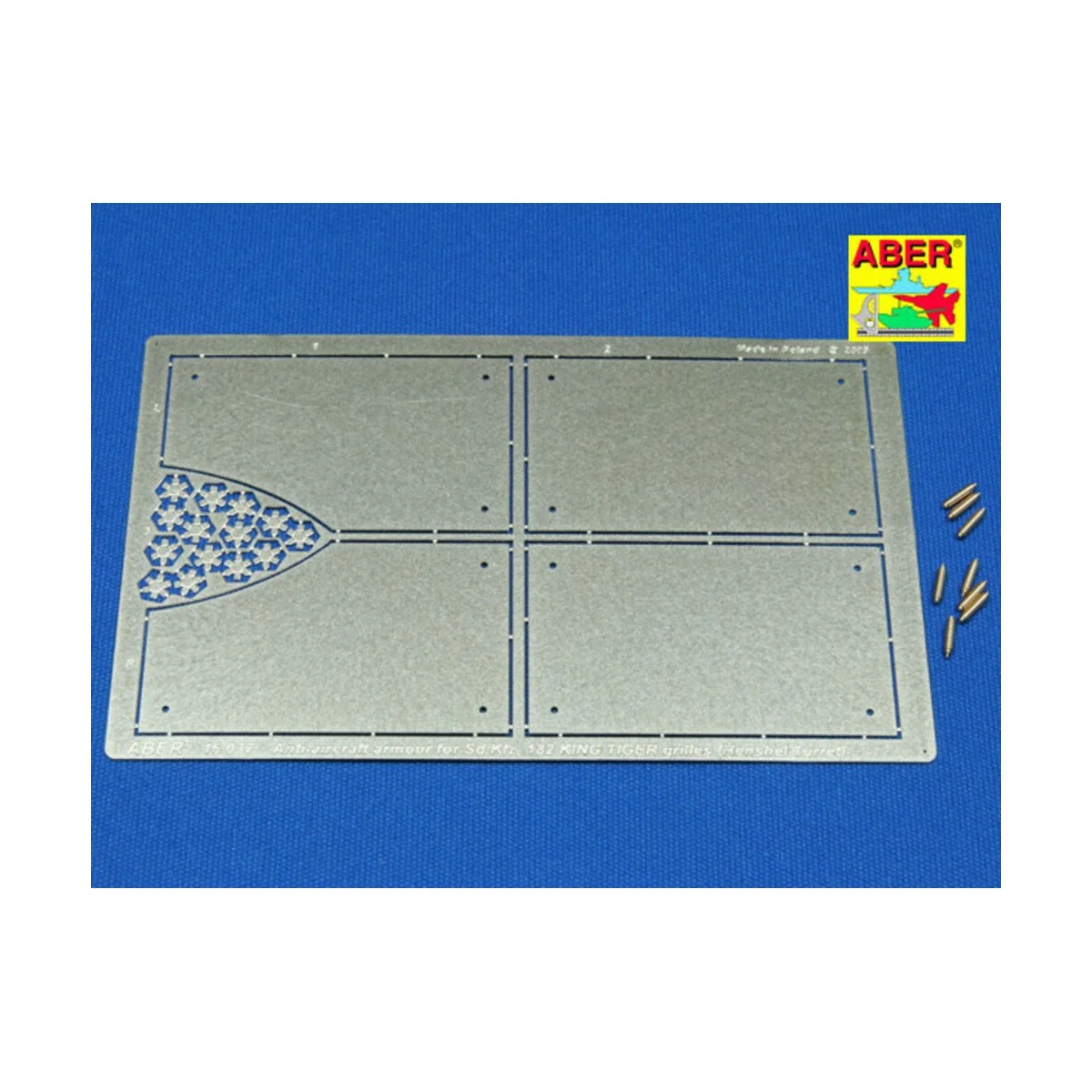 Tiger II Henshel- Vol.4- Armour for grilles, 1/16 - Aber Models 16037