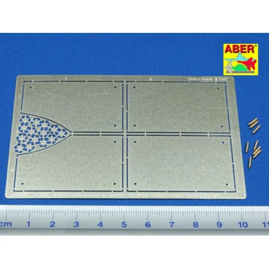 Tiger II Henshel- Vol.4- Armour for grilles, 1/16 - Aber Models 16037