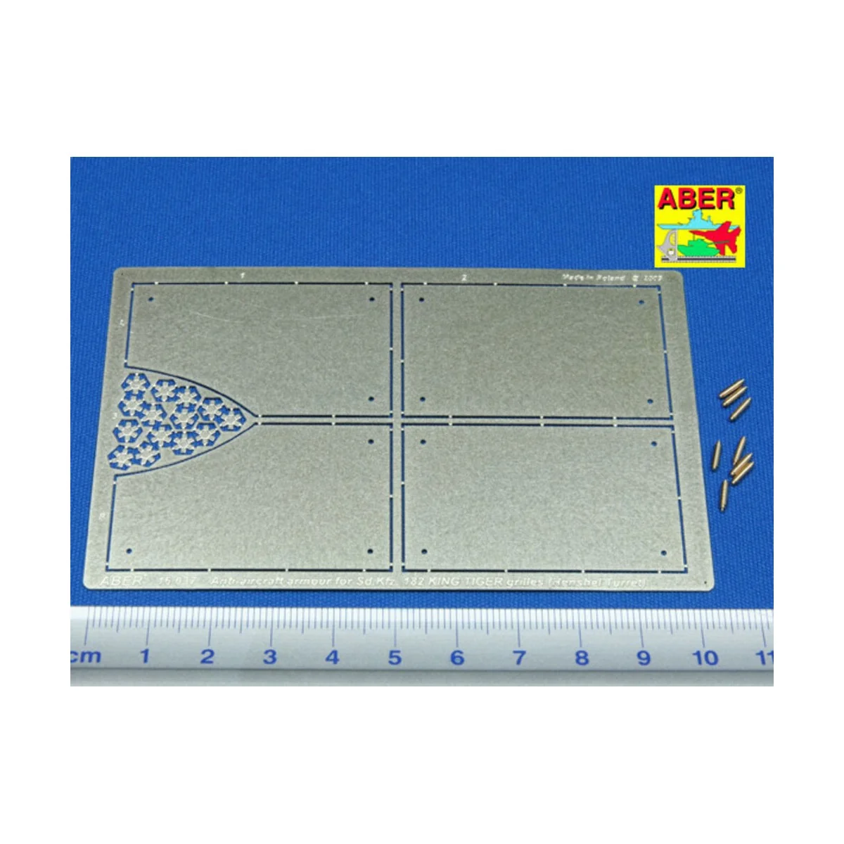 Tiger II Henshel- Vol.4- Armour for grilles, 1/16 - Aber Models 16037