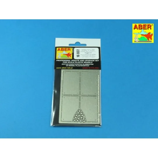 Tiger II Henshel- Vol.4- Armour for grilles, 1/16 - Aber Models 16037