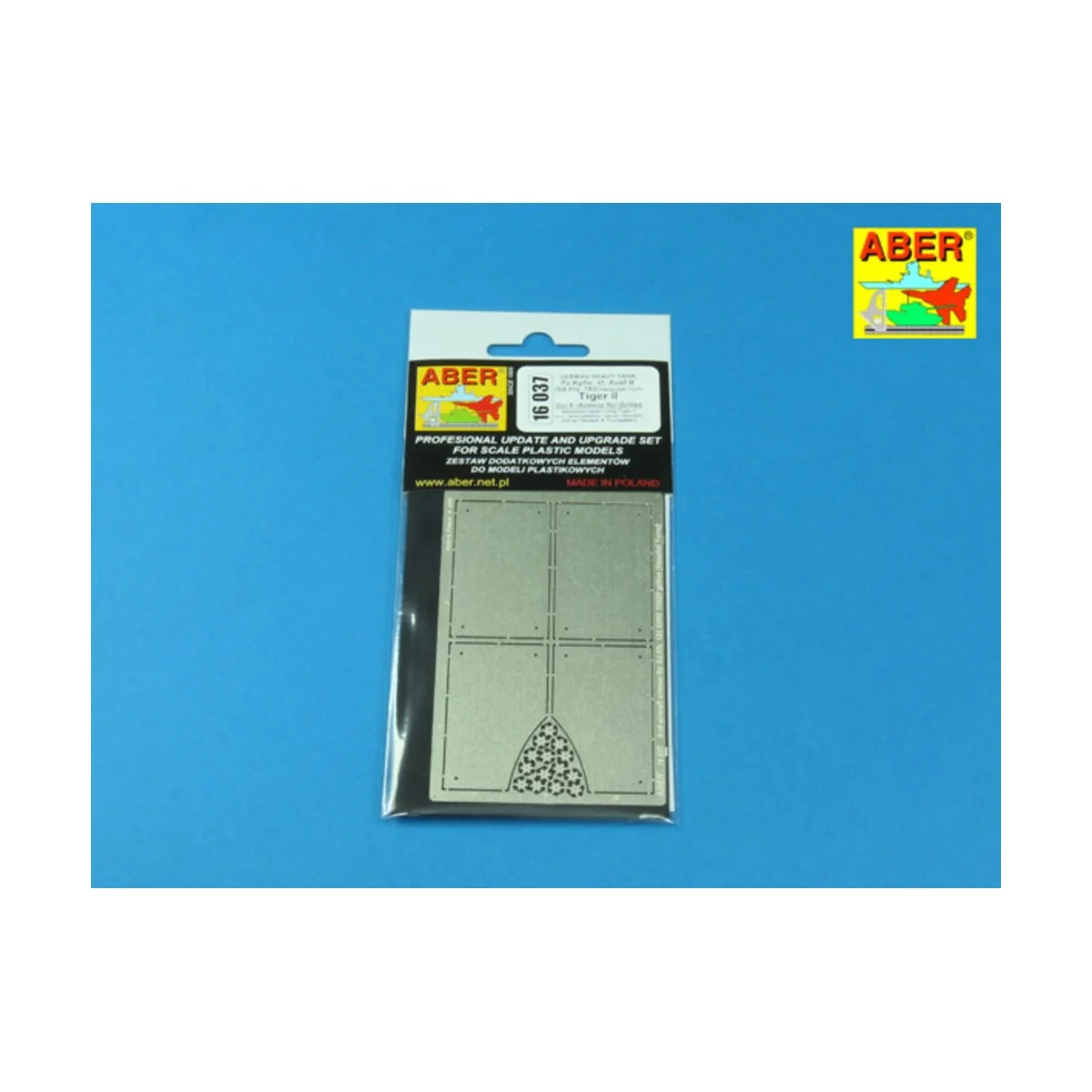 Tiger II Henshel- Vol.4- Armour for grilles, 1/16 - Aber Models 16037