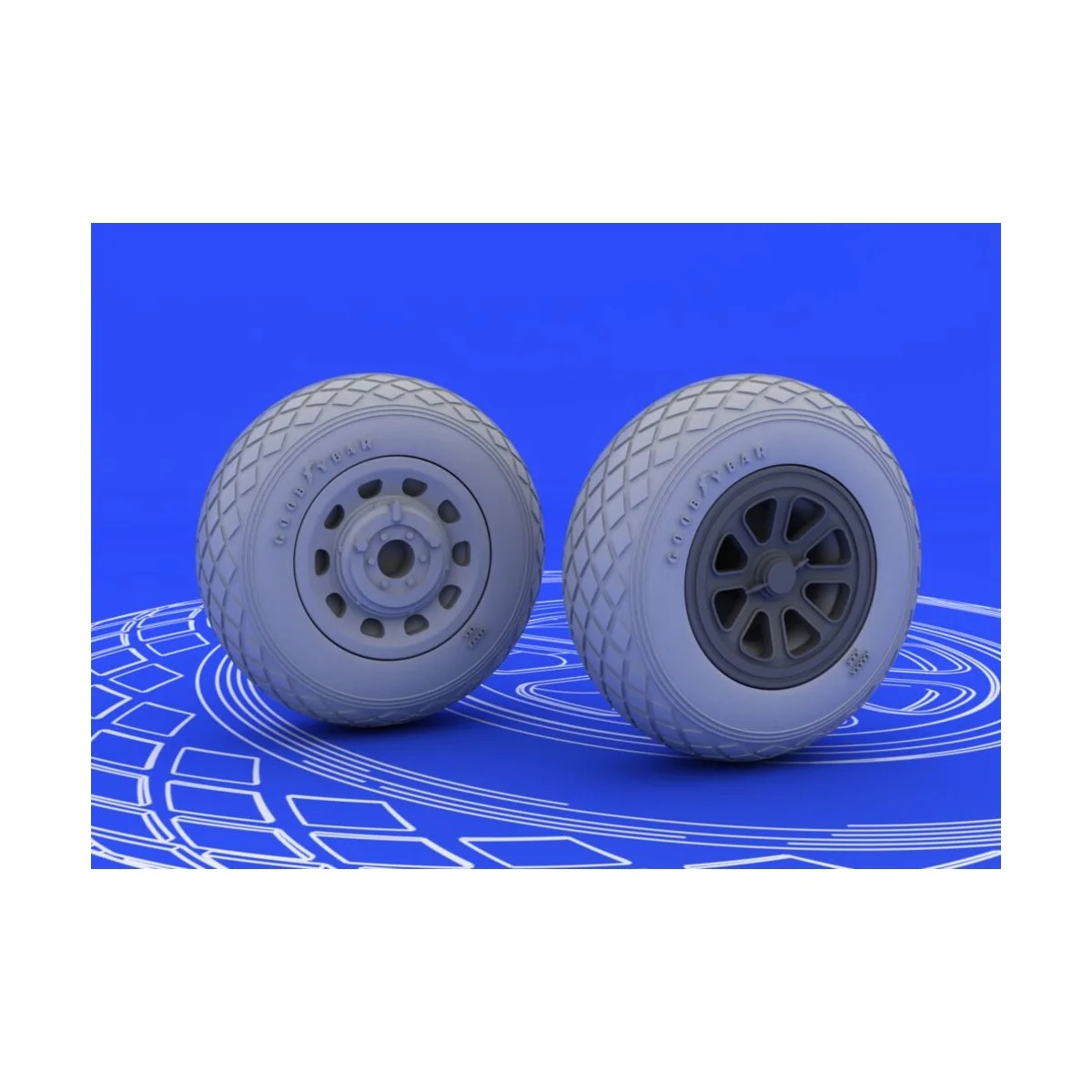 P-51 wheels, 1/48 - Eduard Accessories 648092