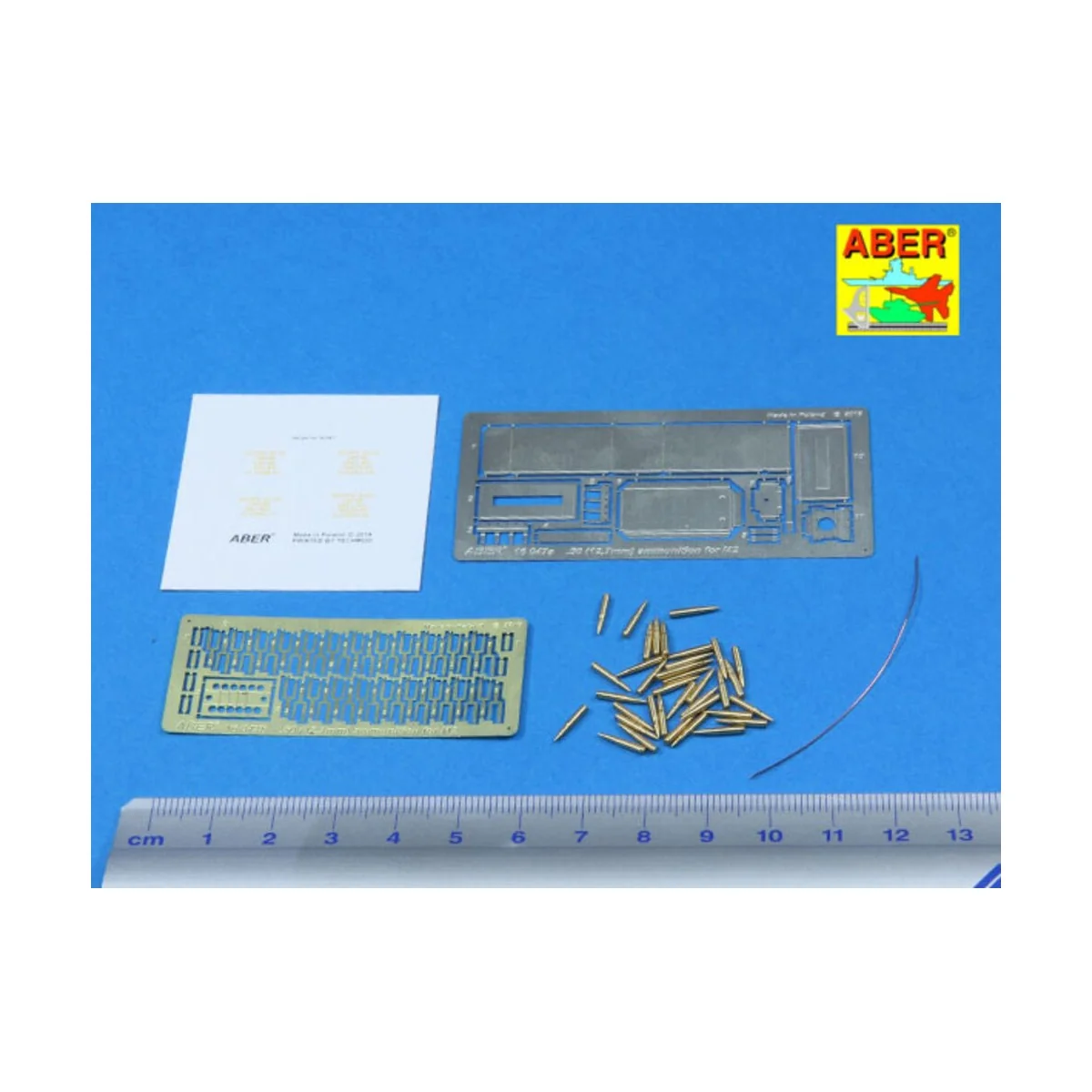 .50 cal. Amuunition with box set for M2 MG, 1/16 - Aber Models 16047