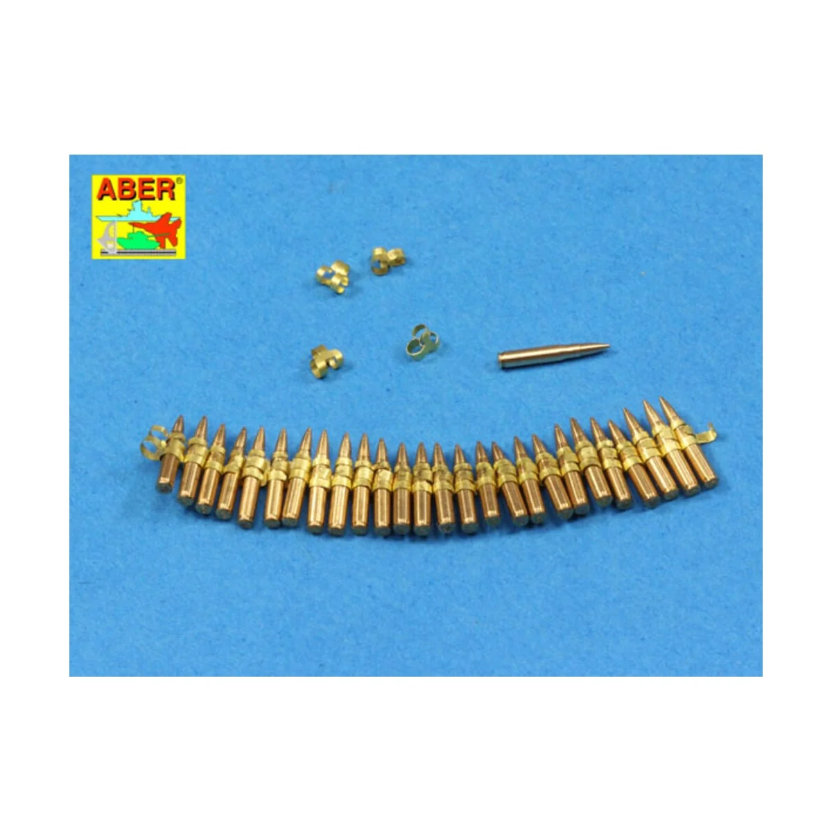 .50 cal. Amuunition with box set for M2 MG, 1/16 - Aber Models 16047