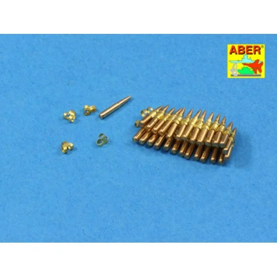 .50 cal. Amuunition with box set for M2 MG, 1/16 - Aber Models 16047