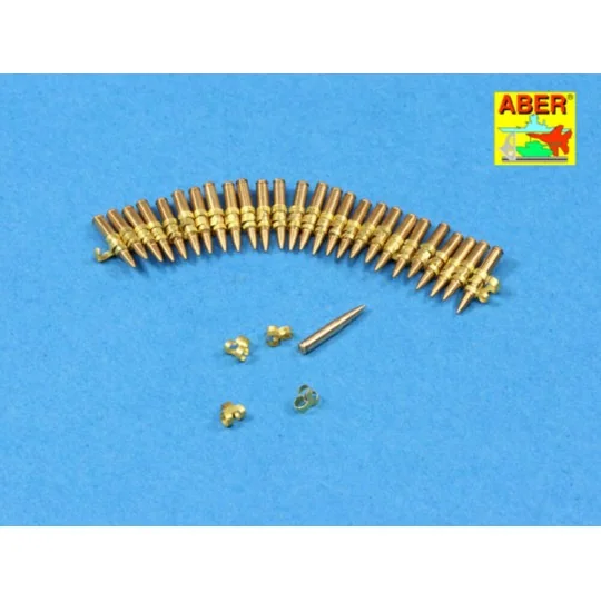 .50 cal. Amuunition with box set for M2 MG, 1/16 - Aber Models 16047