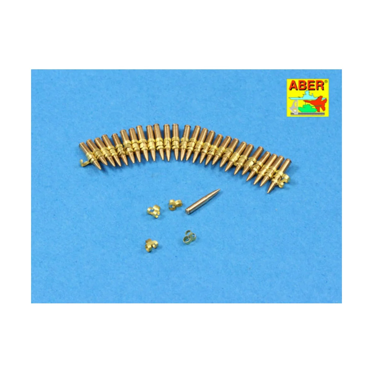 .50 cal. Amuunition with box set for M2 MG, 1/16 - Aber Models 16047