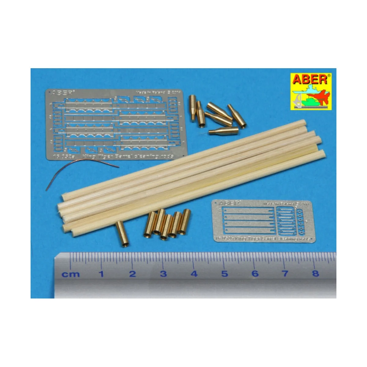 Barrel cleaning rods for Tiger II, 1/16 - Aber Models 16052