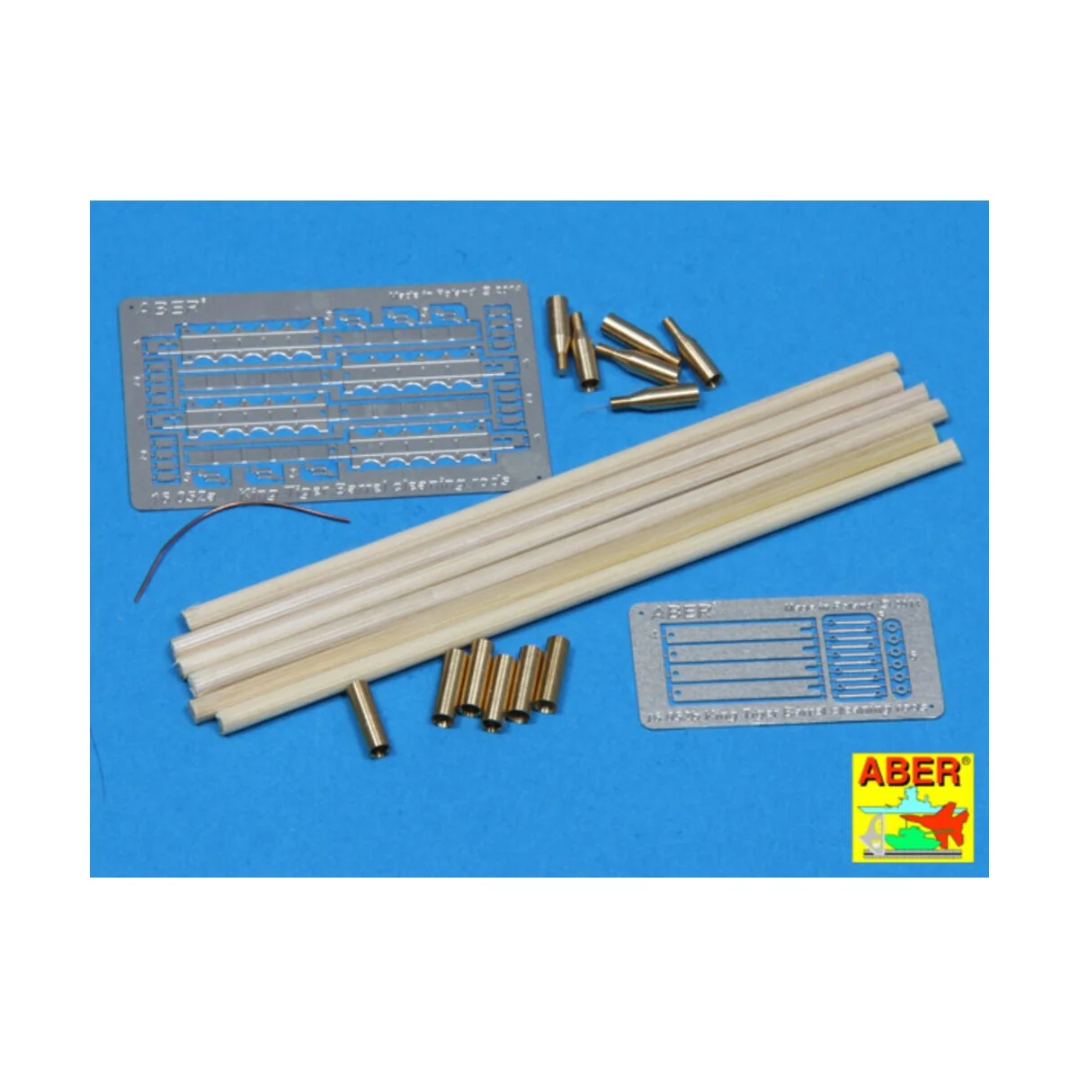 Barrel cleaning rods for Tiger II, 1/16 - Aber Models 16052