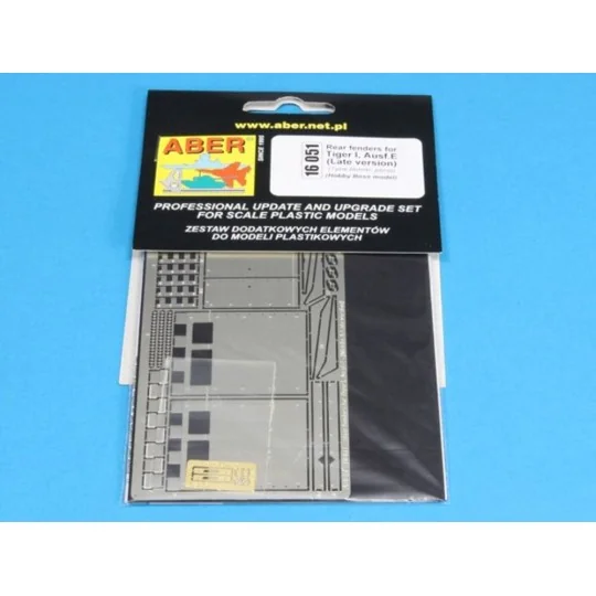 Rear fenders for Tiger I Ausf.E-(Late version), 1/16 - Aber Models ...
