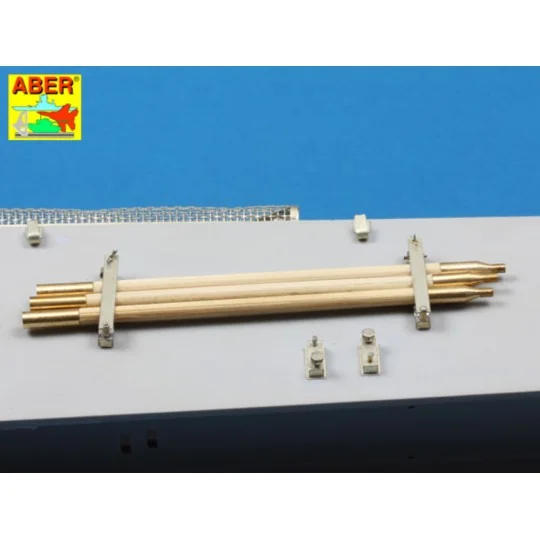Barrel cleaning rods for Tiger II, 1/16 - Aber Models 16052
