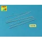 Set of US Army MS antennas to MP-48 base, 1/16 - Aber Models 16055