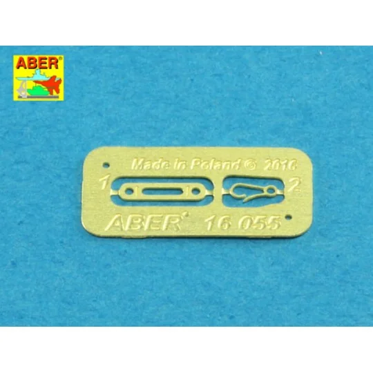 Set of US Army MS antennas to MP-48 base, 1/16 - Aber Models 16055