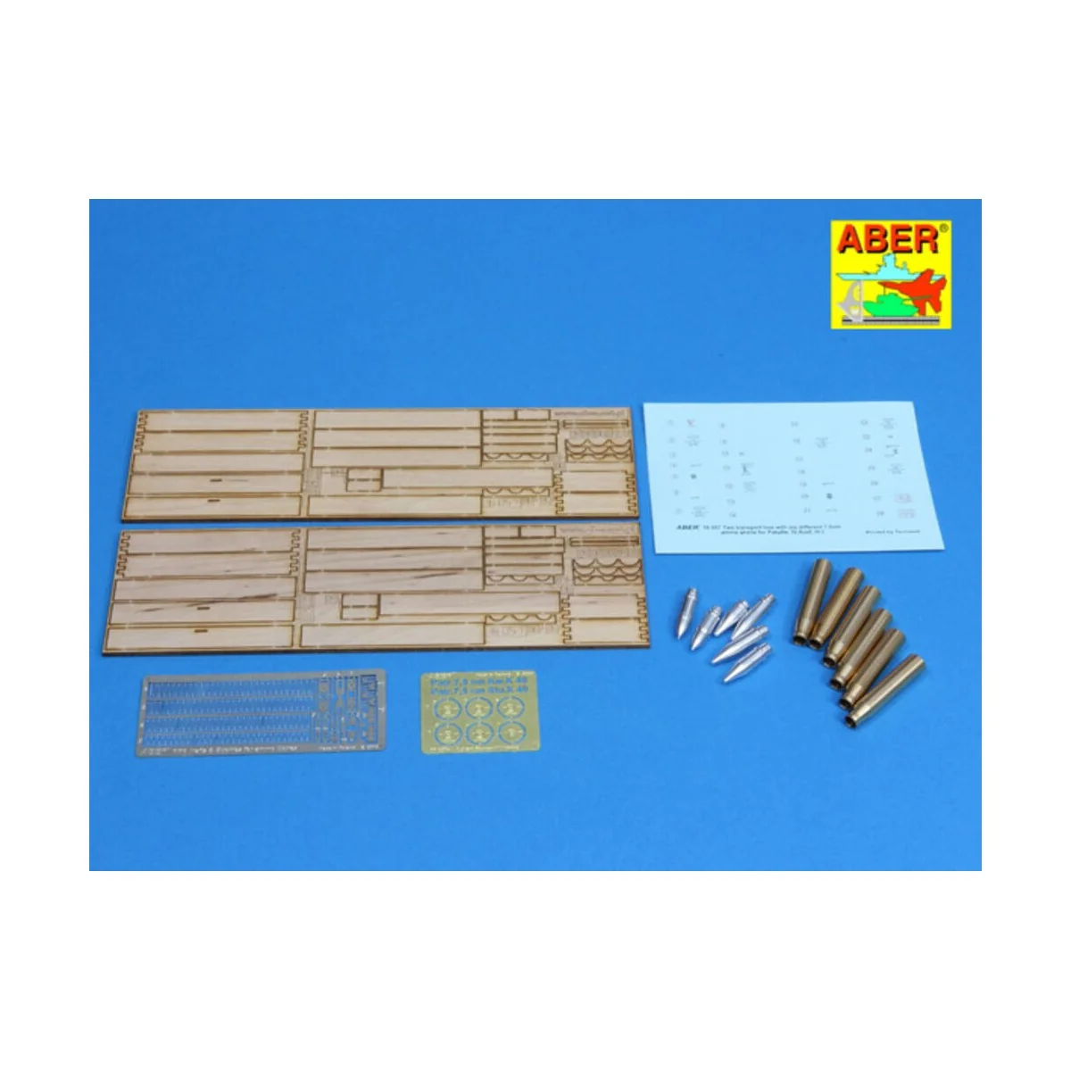 Transport boxes with 6 ammo PzKpfw. IV, 1/16 - Aber Models 16057