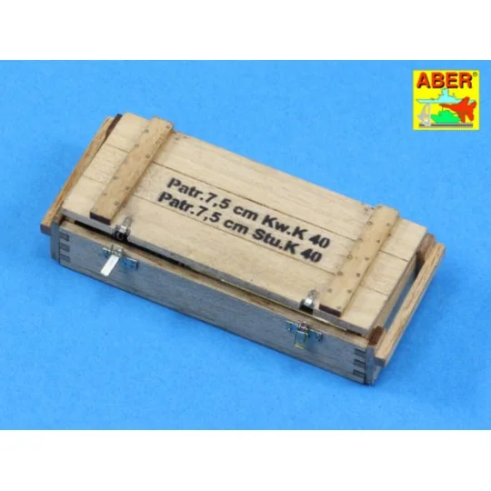 Transport boxes with 6 ammo PzKpfw. IV, 1/16 - Aber Models 16057