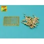 German Stielhandgranate 24 –set of 15 pcs. Metal and wood parts, 1/...