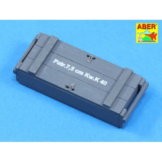 Transport boxes with 6 ammo PzKpfw. IV, 1/16 - Aber Models 16057