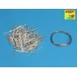 Panzer iV track link pins x200pcs, 1/16 - Aber Models 16 068B