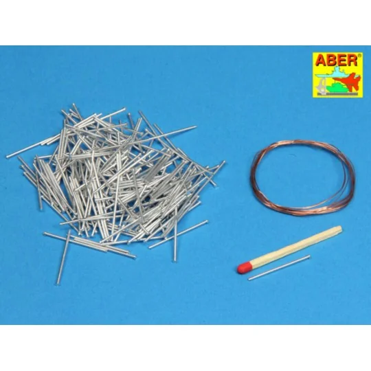 Panzer iV track link pins x200pcs, 1/16 - Aber Models 16 068B
