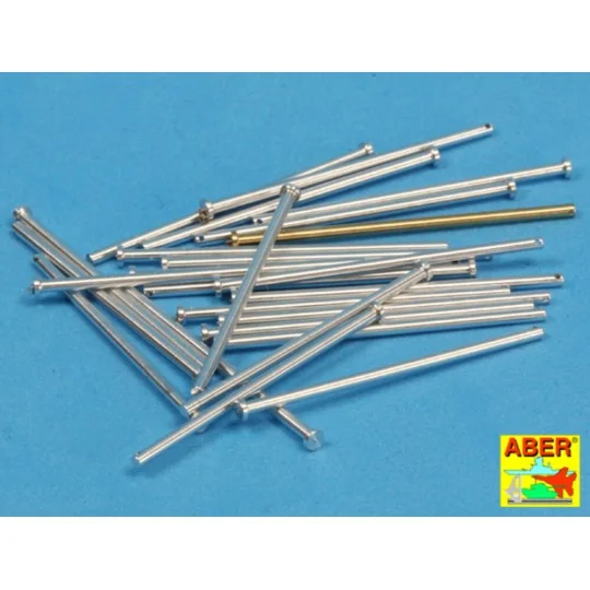 Panzer IV track link pins x 25 pcs., 1/16 - Aber Models 16 068A