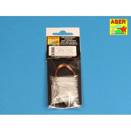 Panzer IV track link pins x 25 pcs., 1/16 - Aber Models 16 068A
