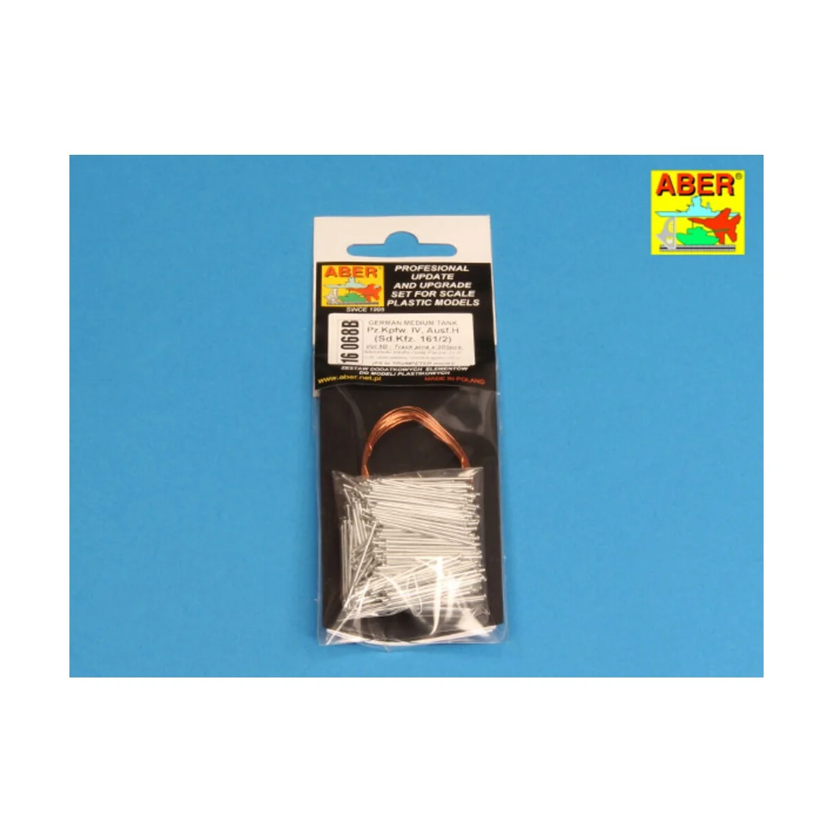 Panzer IV track link pins x 25 pcs., 1/16 - Aber Models 16 068A