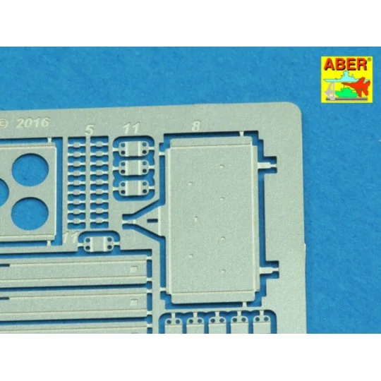 Ammo stowage rack type B for long rounds, 1/16 - Aber Models 16 075B