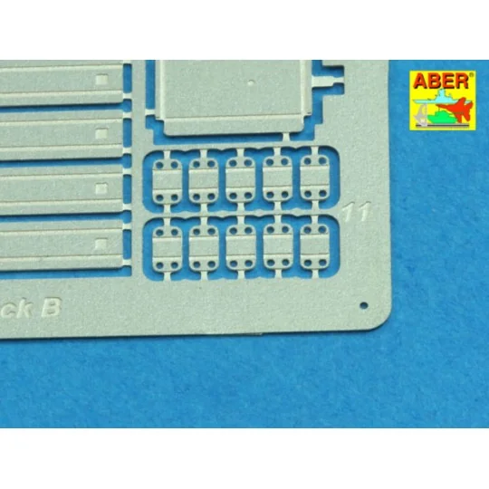 Ammo stowage rack type B for long rounds, 1/16 - Aber Models 16 075B