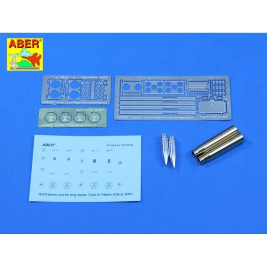 Ammo stowage rack type A for long rounds, 1/16 - Aber Models 16 075A
