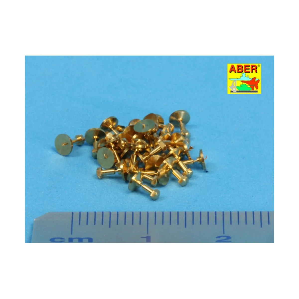 Turned imitation of Hexagon bolts x30, 1/16 - Aber Models 16100