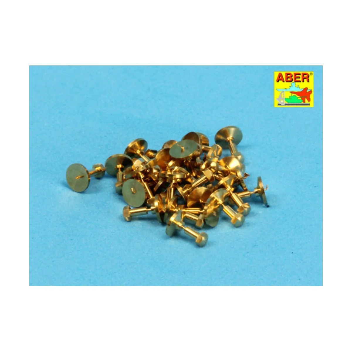 Turned imitation of Hexagon bolts x30, 1/16 - Aber Models 16100