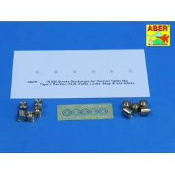 Smoke Discharges for rear granade racks, 1/16 - Aber Models 16101 2