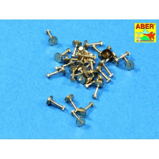 Imitation of Hexagonal bolts 1, 55 mm x 30 pcs., 1/16 - Aber Models...