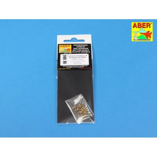 Turned imitation of Hexagonal bolts 1, 19 mm x 30 pcs., 1/16 - Aber...
