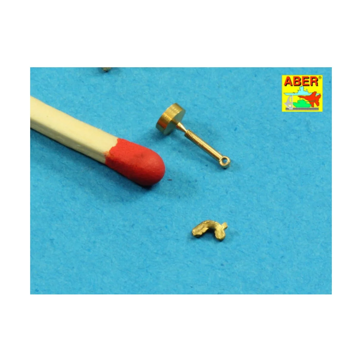 Wing nuts with turned bolt x 12 pcs., 1/16 - Aber Models 16105