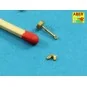 Wing nuts with turned bolt x 12 pcs., 1/16 - Aber Models 16105