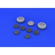 Me 262 wheels for Tamiya, 1/48 - Eduard Accessories 648106