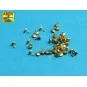 Turned rivets 0, 9 x1, 3 x 0, 5mm 40 pcs., 1/16 - Aber Models 16106