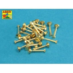Turned imitation of Hexagonal bolts 1, 6 x 6, 0 mm x 25 pcs., 1/16 ... 2