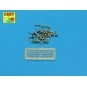 Wing nuts PE nuts with turned bolt x 30 pcs., 1/16 - Aber Models 16111