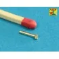 Turned imitation of Hexagonal bolts 1, 6 x 6, 0 mm x 25 pcs., 1/16 ...